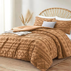 Oli Anderson Tufted Boho Fluffy Comforter Set - 3 Piece