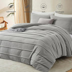 Oli Anderson Pleated Duvet Cover - 3 Piece Set