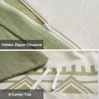 Oli Anderson Boho Tufted Duvet Cover - 3 Piece Set