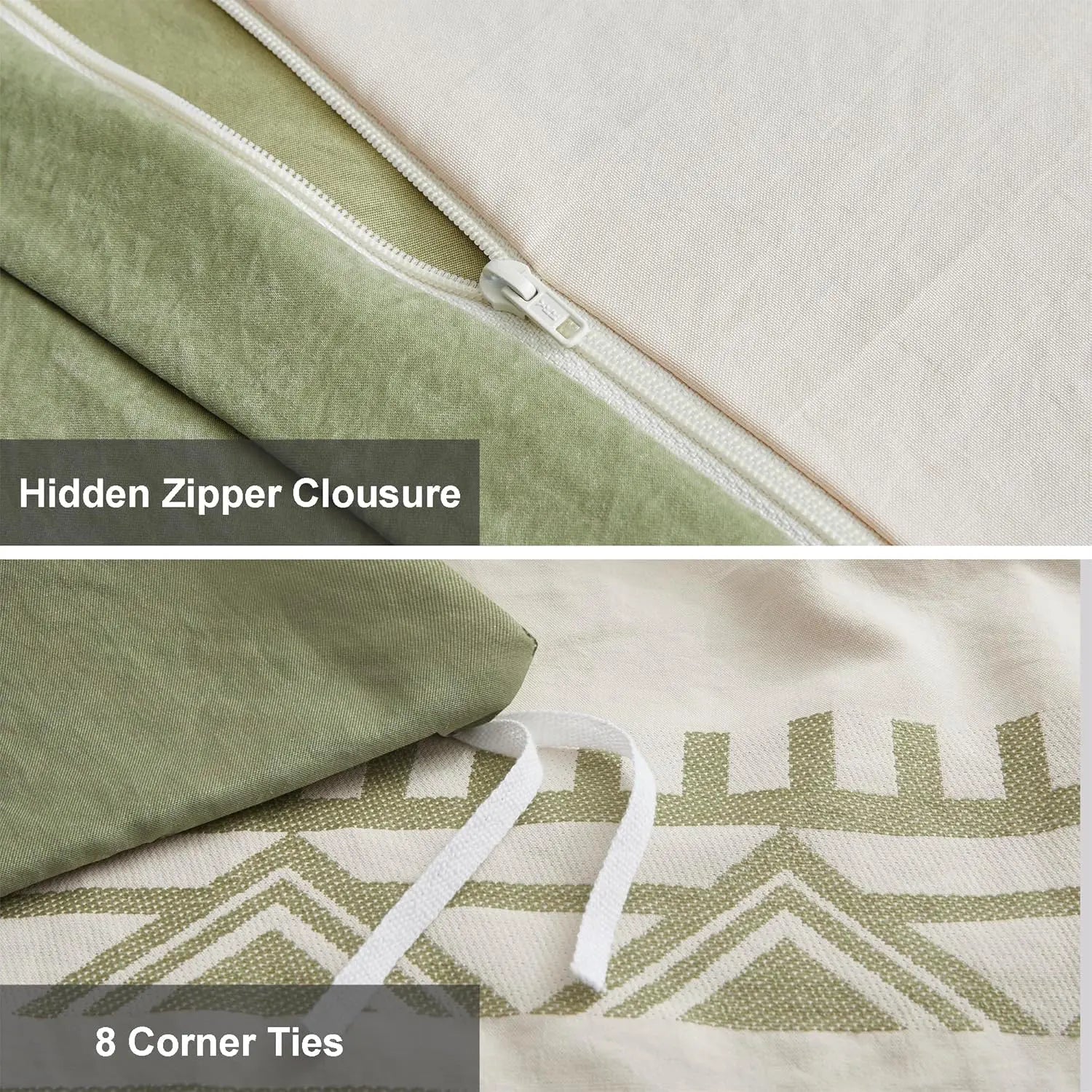 Oli Anderson Boho Tufted Duvet Cover - 3 Piece Set