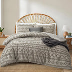 Oli Anderson Tufted Boho Fluffy Comforter Set - 3 Piece