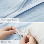 Oli Anderson Pleated Duvet Cover - 3 Piece Set
