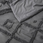 Oli Anderson Tufted Boho Fluffy Comforter Set - 3 Piece