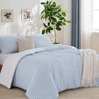 Oli Anderson 100% Cotton Waffle Comforter Set - 3 Piece