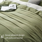 Oli Anderson Pleated Duvet Cover - 3 Piece Set