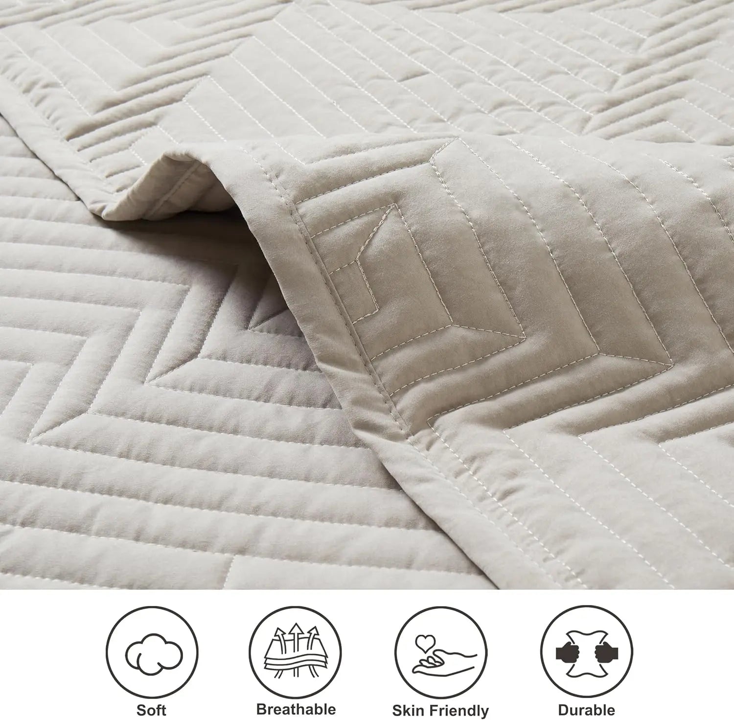 Oli Anderson Quilt Set - 3 Piece Lightweight Bedspread