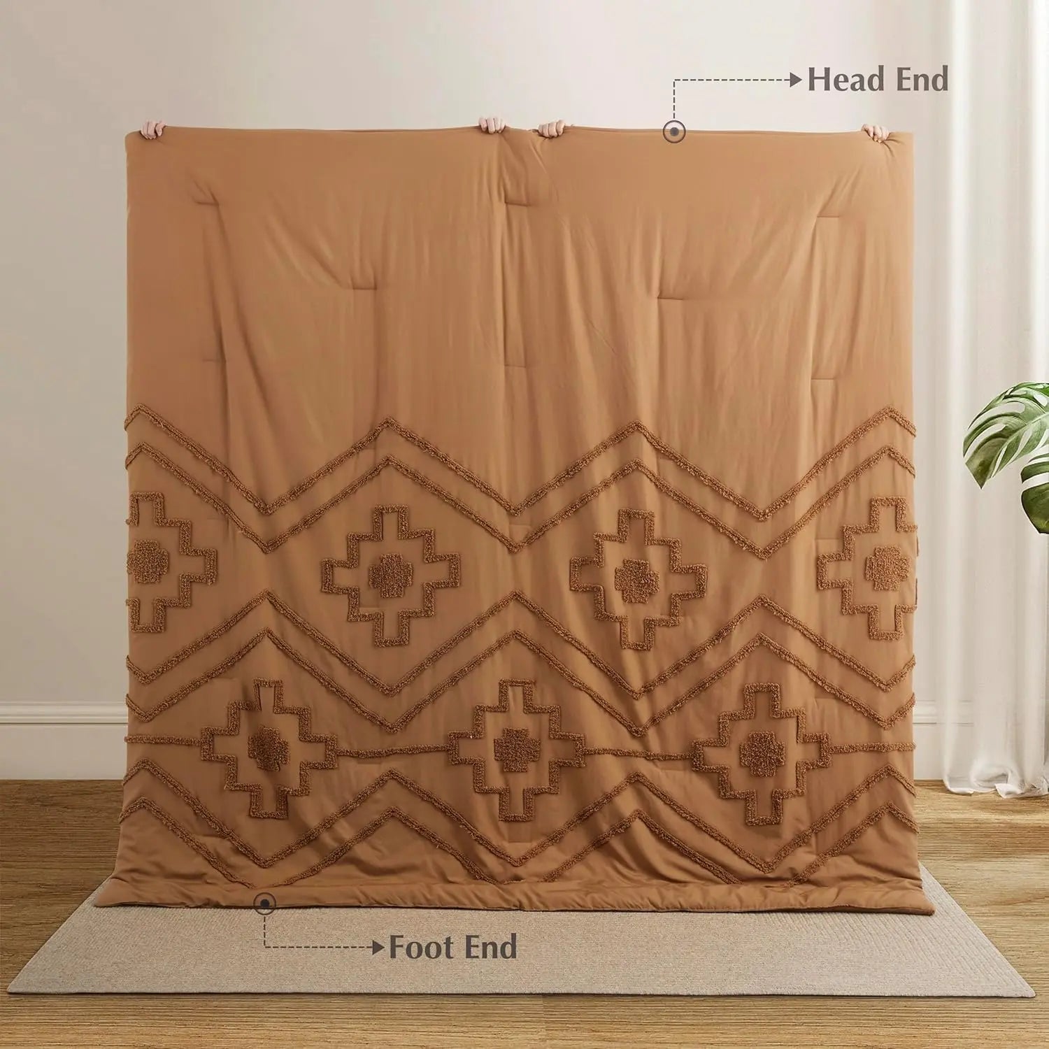 Oli Anderson Boho Tufted Jacquard Comforter Set - 3 Piece