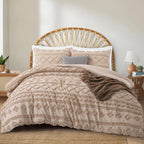 Oli Anderson Tufted Boho Fluffy Comforter Set - 3 Piece
