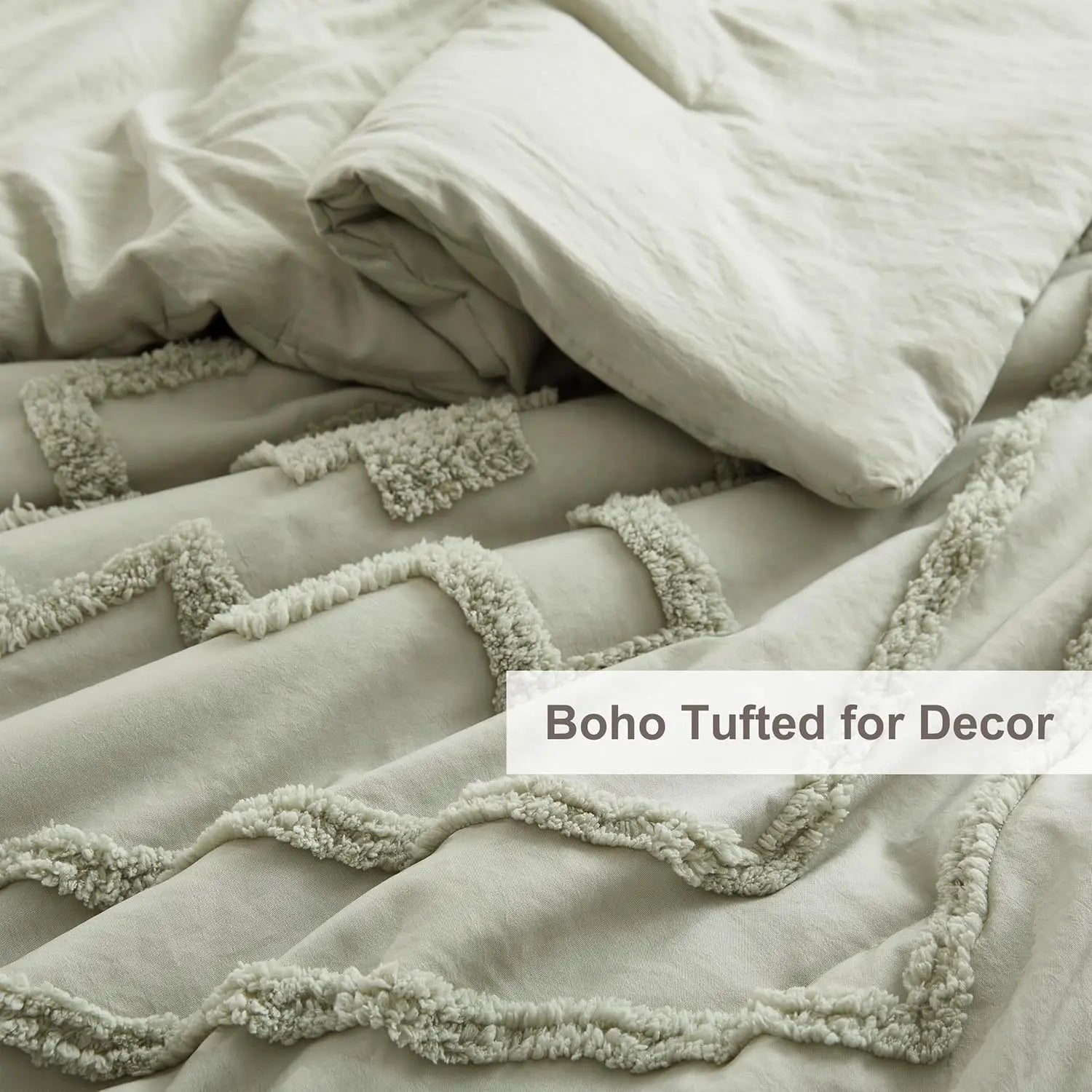 Oli Anderson Boho Tufted Jacquard Comforter Set - 3 Piece