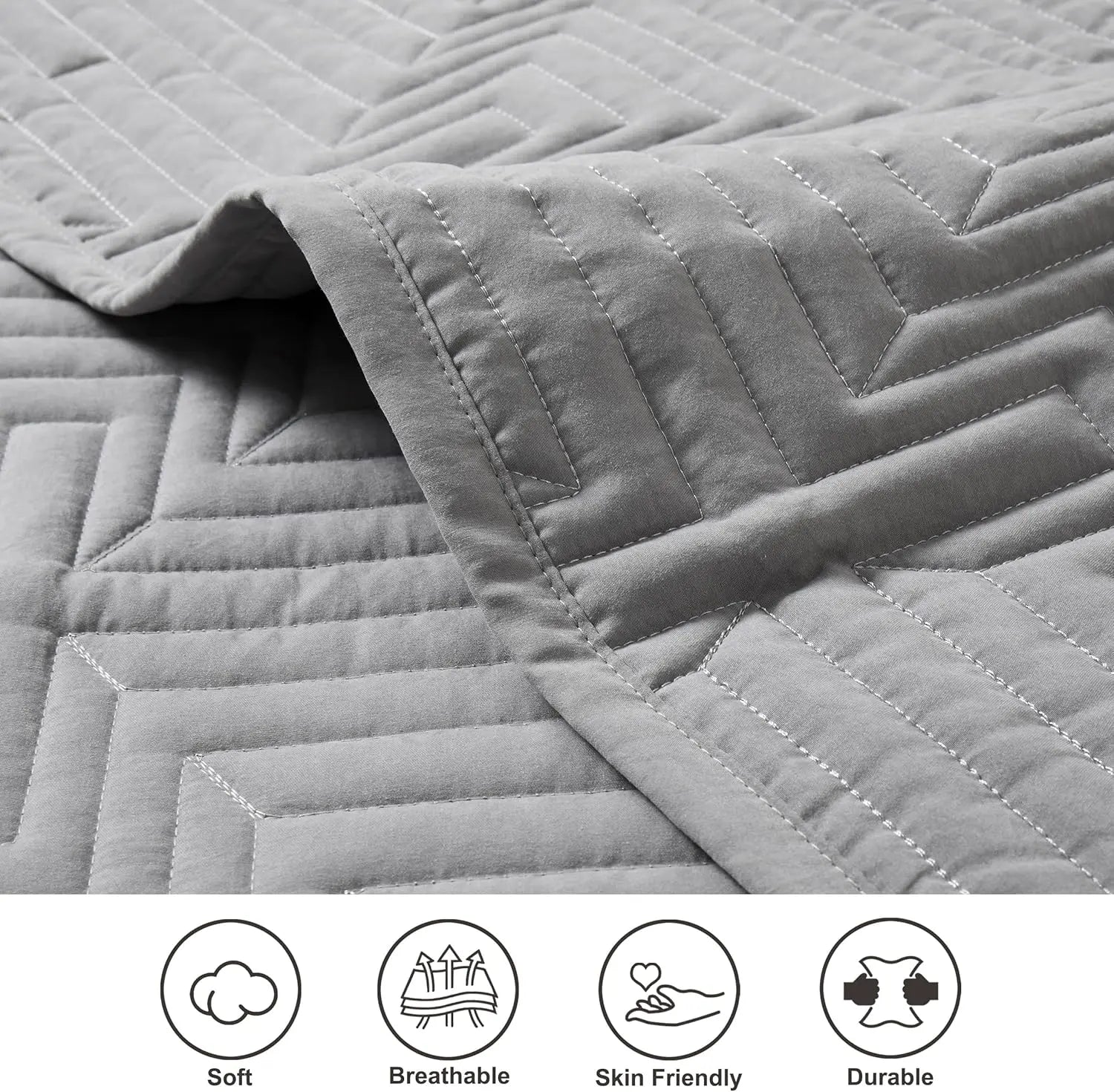 Oli Anderson Quilt Set - 3 Piece Lightweight Bedspread