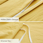 Oli Anderson Pleated Duvet Cover - 3 Piece Set