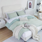 Oli Anderson Reversible Fluffy Checkered Comforter Set - 3 Piece