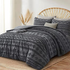 Oli Anderson Tufted Boho Fluffy Comforter Set - 3 Piece
