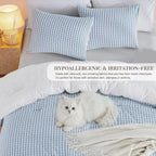 Oli Anderson 100% Cotton Waffle Comforter Set - 3 Piece
