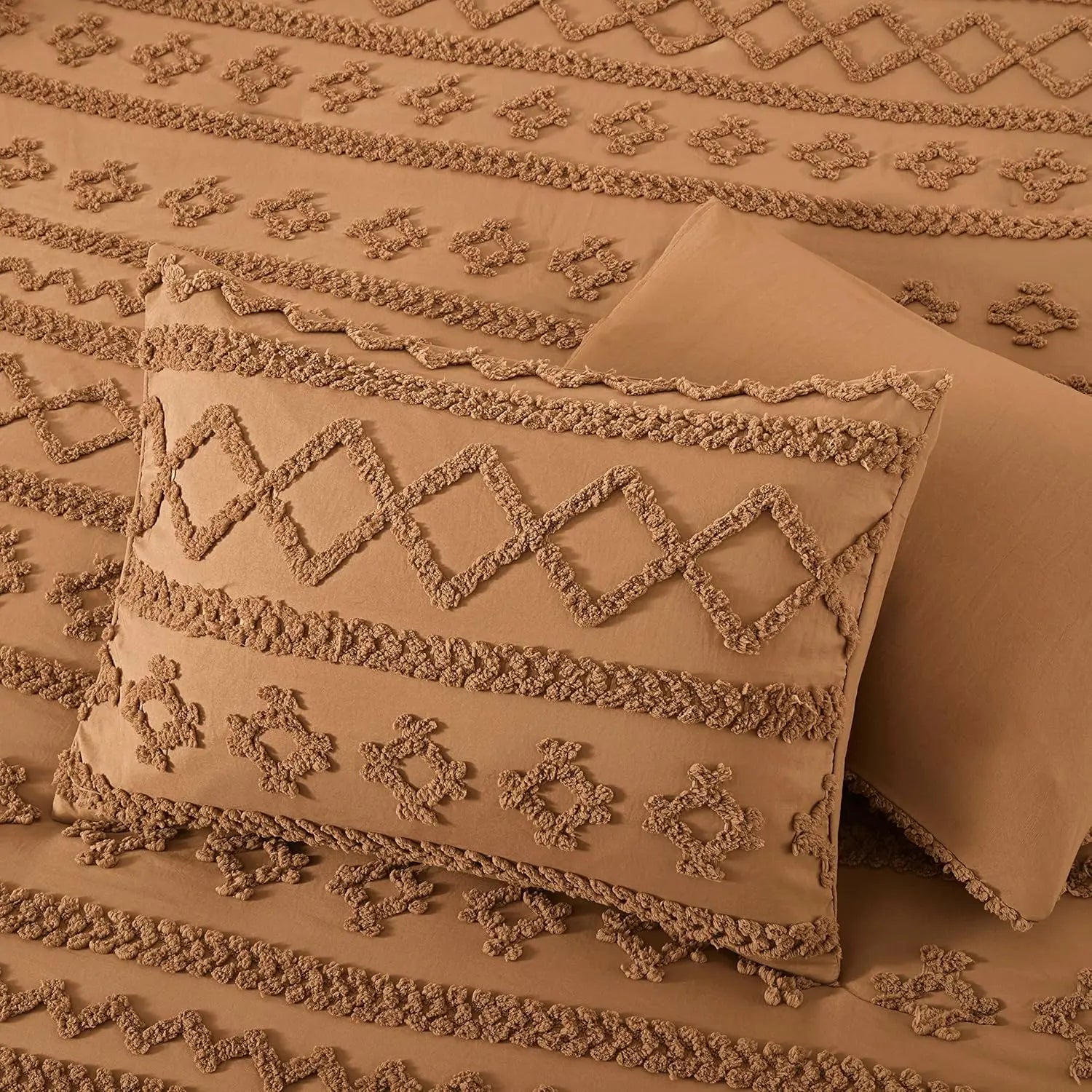Oli Anderson Tufted Boho Fluffy Comforter Set - 3 Piece