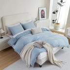 Oli Anderson Reversible Fluffy Checkered Comforter Set - 3 Piece