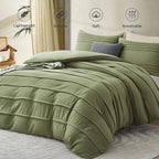 Oli Anderson Pleated Duvet Cover - 3 Piece Set