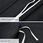 Oli Anderson Pleated Duvet Cover - 3 Piece Set