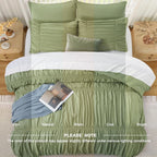Oli Anderson Ruched Fluffy Comforter Set - 5 Piece