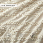 Oli Anderson Tufted Boho Fluffy Comforter Set - 3 Piece