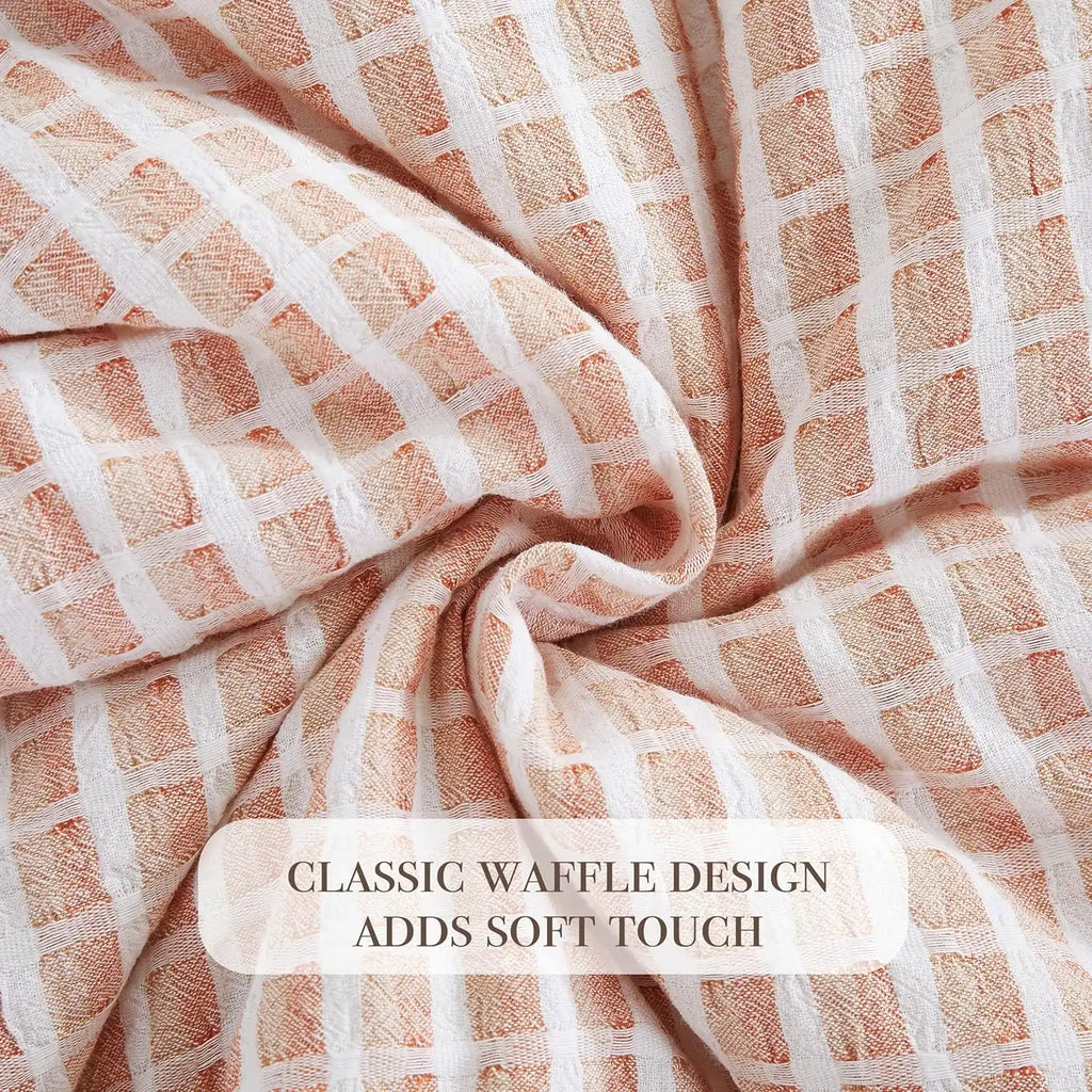 Oli Anderson 100% Cotton Waffle Comforter Set - 3 Piece