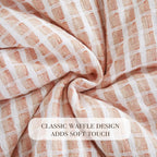 Oli Anderson 100% Cotton Waffle Comforter Set - 3 Piece