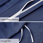 Oli Anderson Pleated Duvet Cover - 3 Piece Set